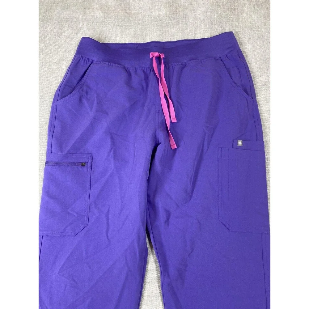 FIGS Technical Collection HW Yola Pants Womens XL Tall Purple Scrub Medical